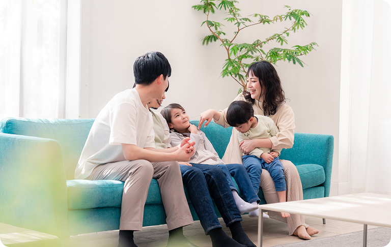 4人家族（子供2人）